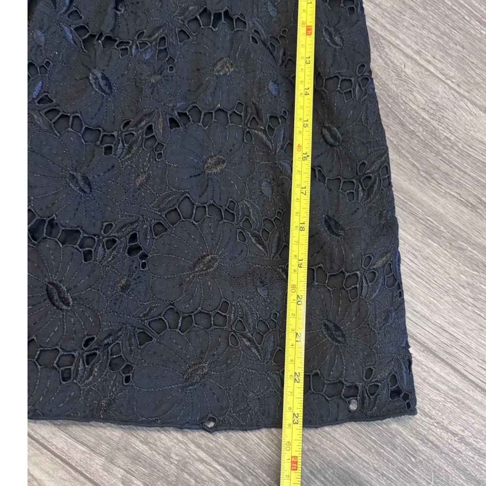 Old Navy Black Lace Detail Cami Tank Top Womens Size L Boho Cottagecore Festival - Picture 6 of 8